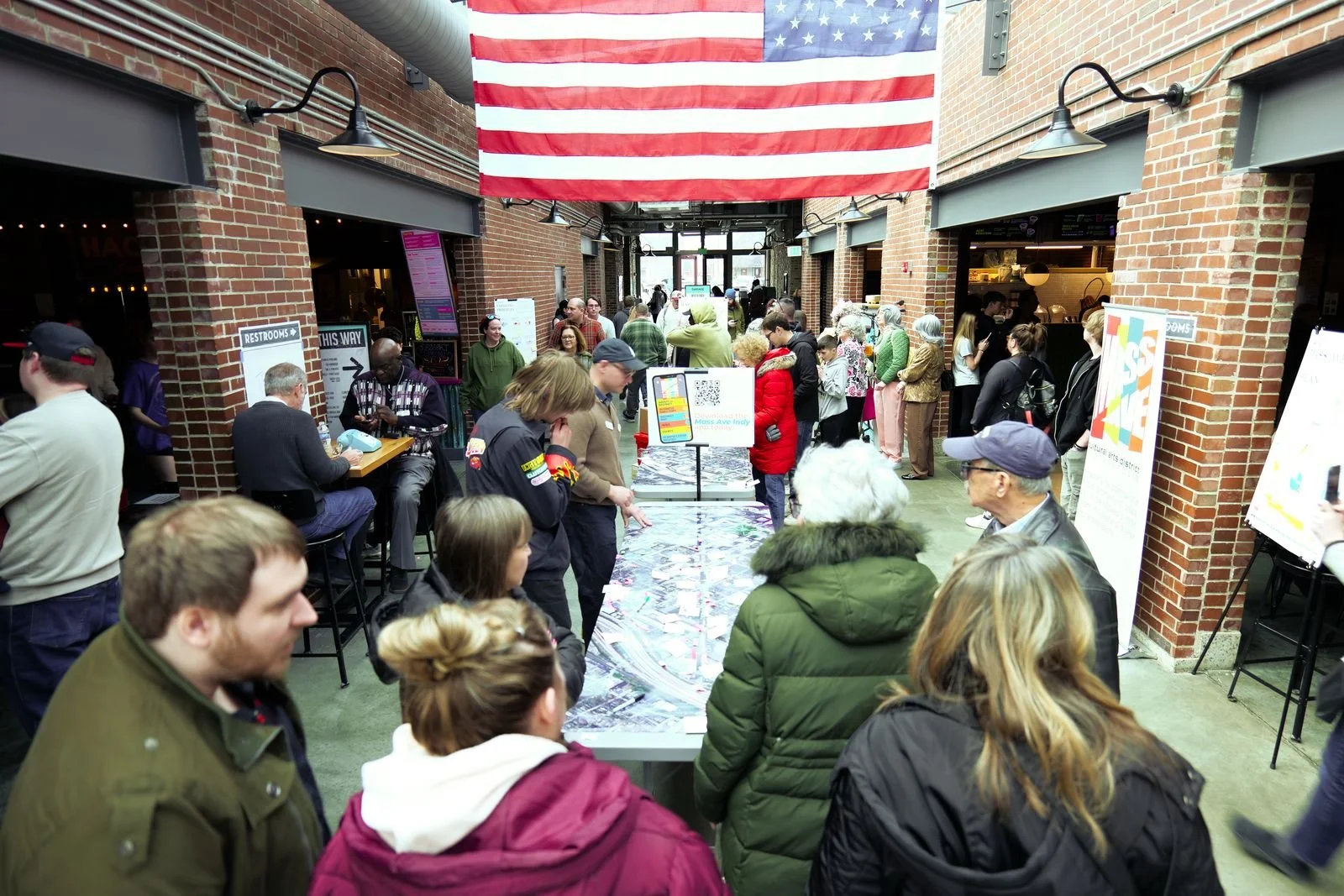 Community members at the Map Your Mass public kickoff